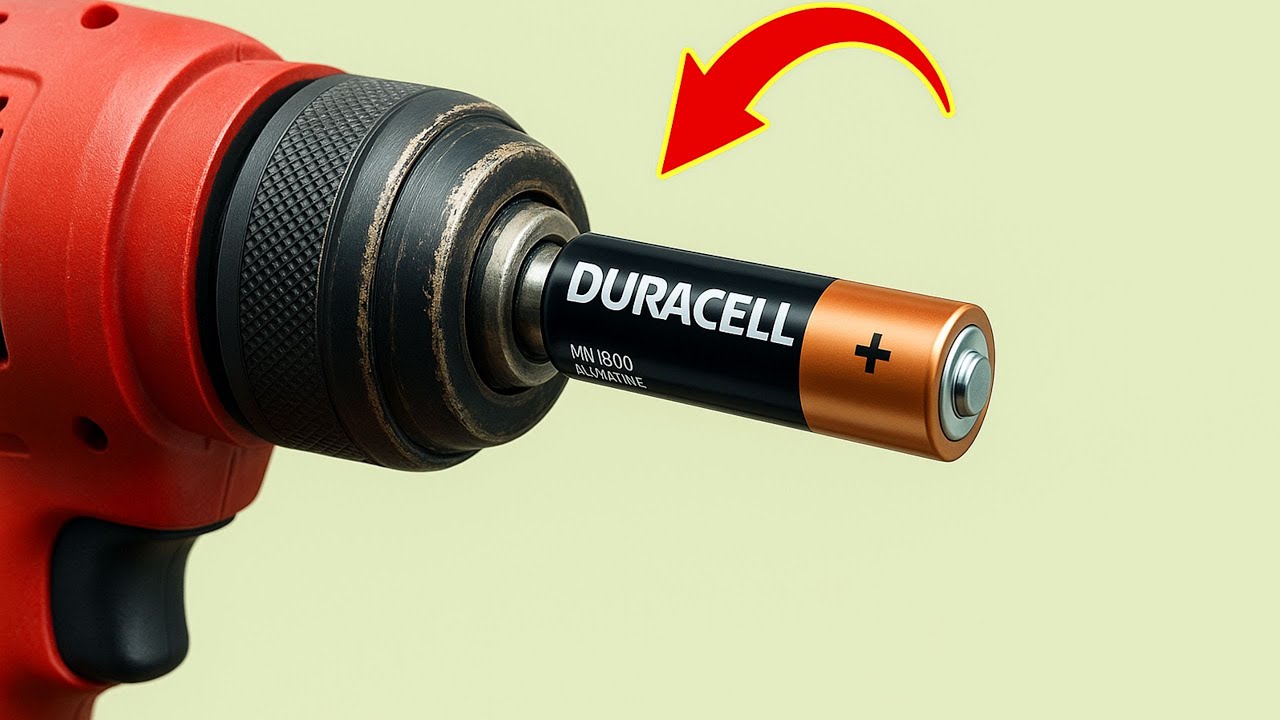 You'll Be Shocked When You Put an Old Battery in a Drill! Billions Don’t Know This!