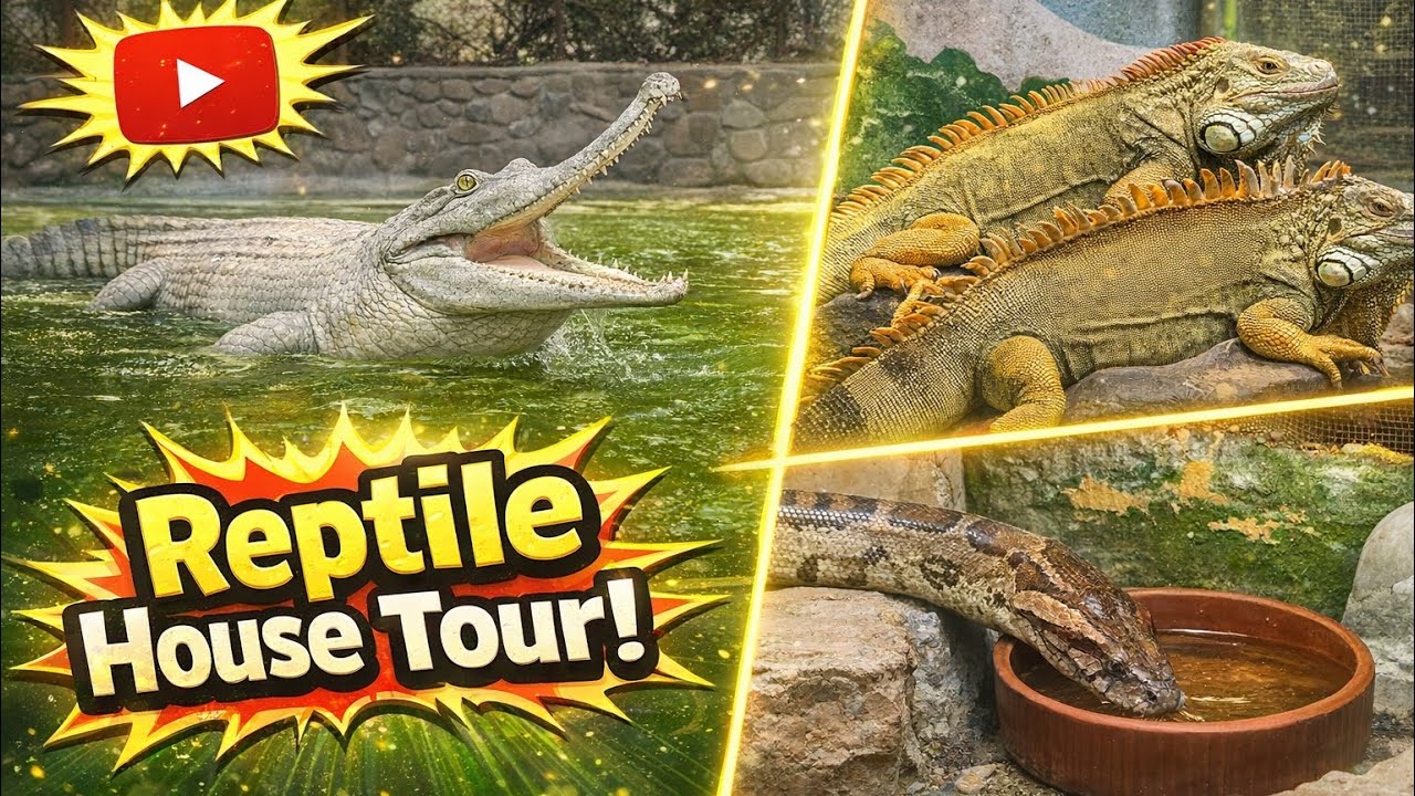“Inside the Reptile House 🐊 Snakes, Crocodiles & Giant Lizards!”
