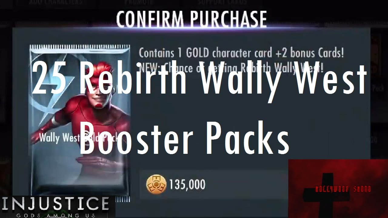 Injustice Gods Among Us iOS - 25 Rebirth Wally West Booster Packs