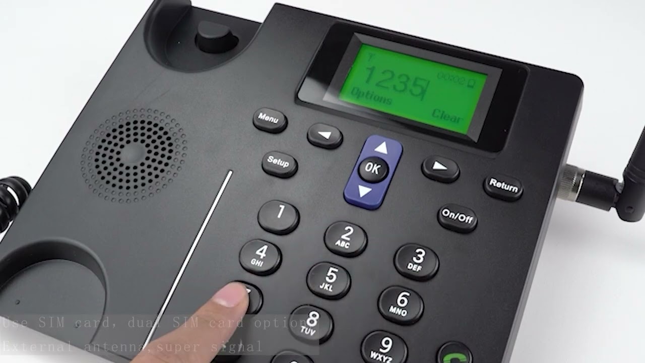 2G Wireless Dual SIM GSM Landline Phone Caller ID Hand Free