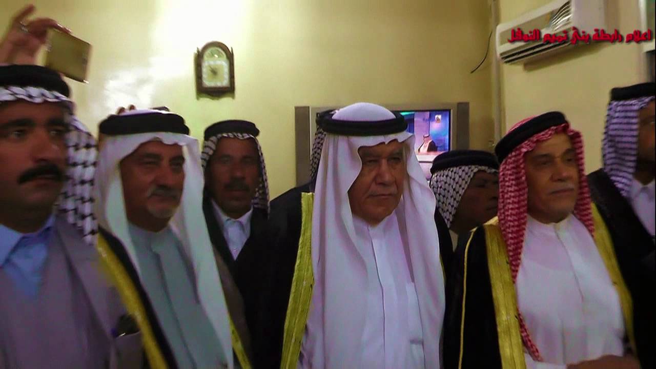 استقبال امير بني تميم الشيخ محمد باقر السهيل في ديوان الشيخ كاظم جواد النوفل التميمي في البصره