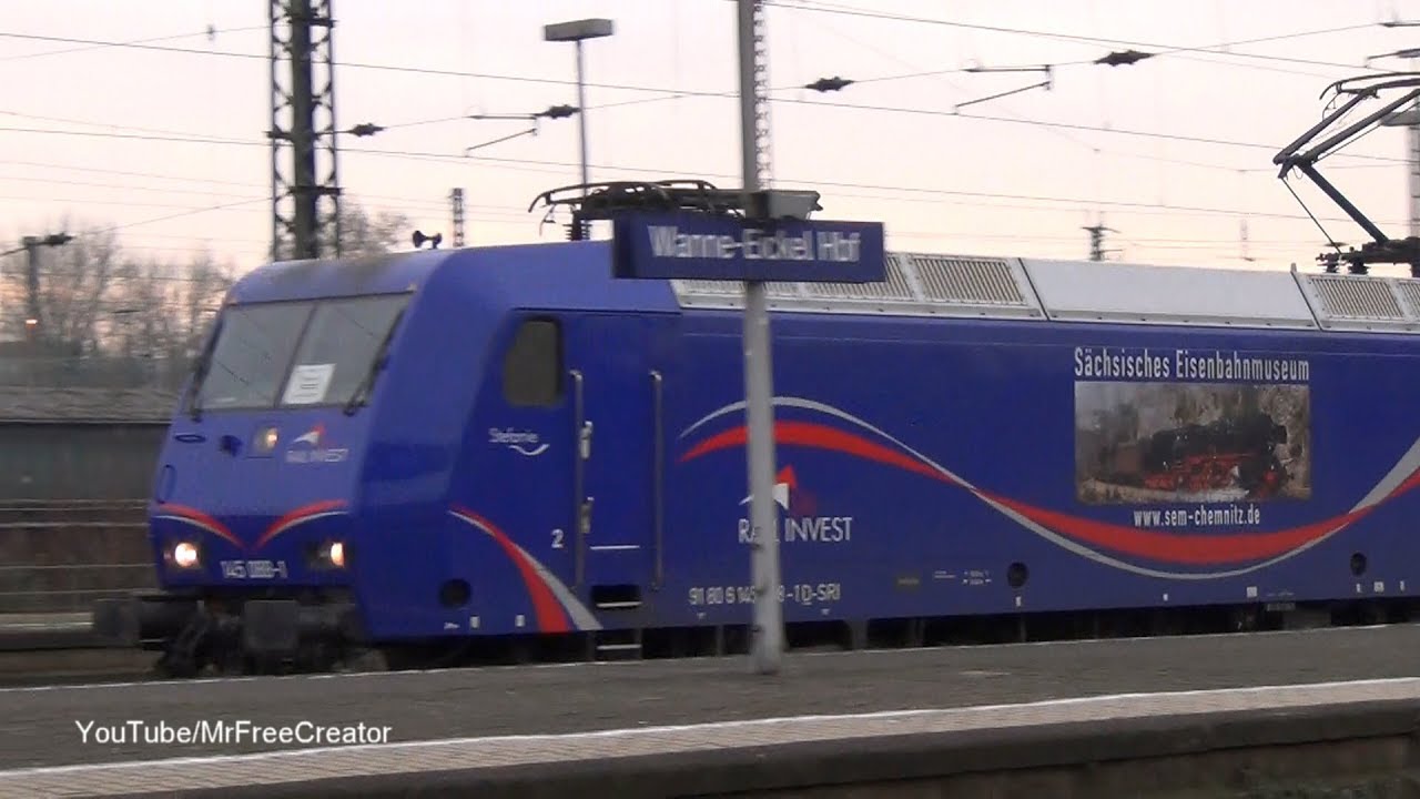 Regionalexpress 3 Eurobahn RE3 Ersatzzug mit BR 145 und Tri Wagen und mehr Zugverkehr