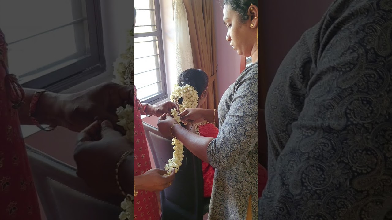 Easy Flower setting Hindu bride