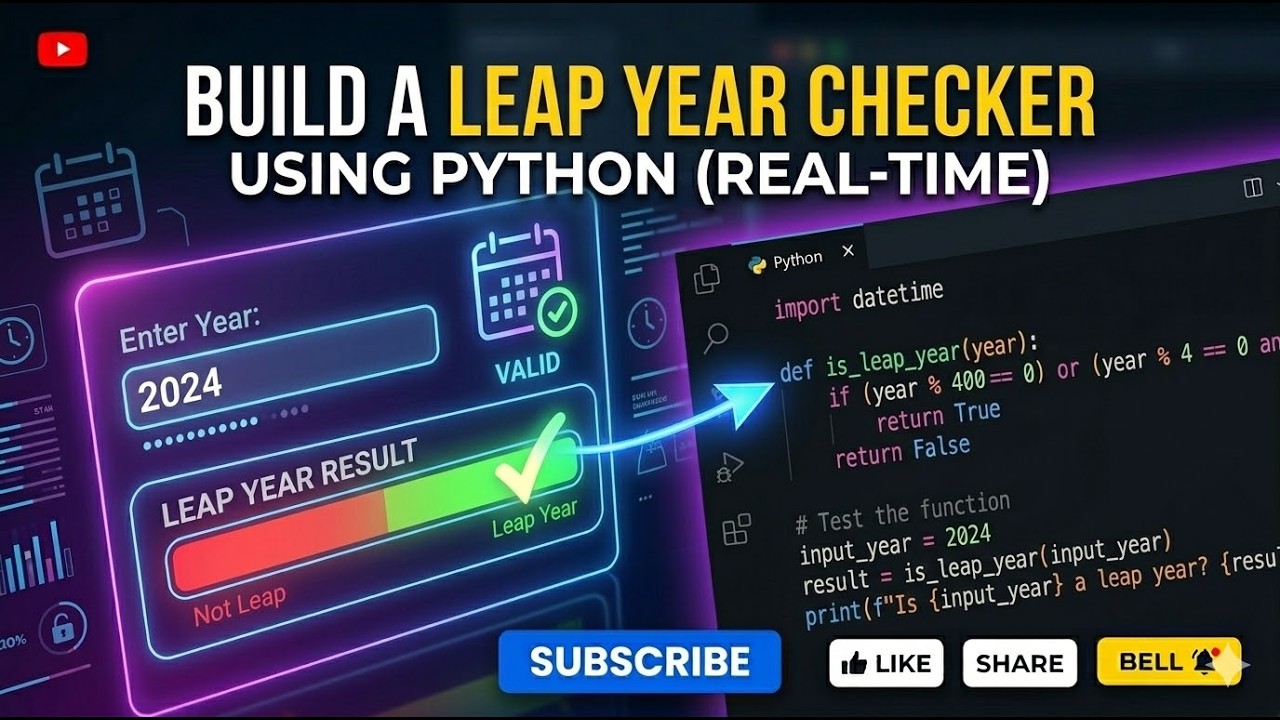 check year leap year or not  using python program