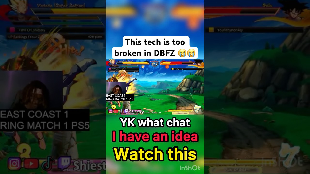 THIS tech is too broken in DBFZ.. #shorts
