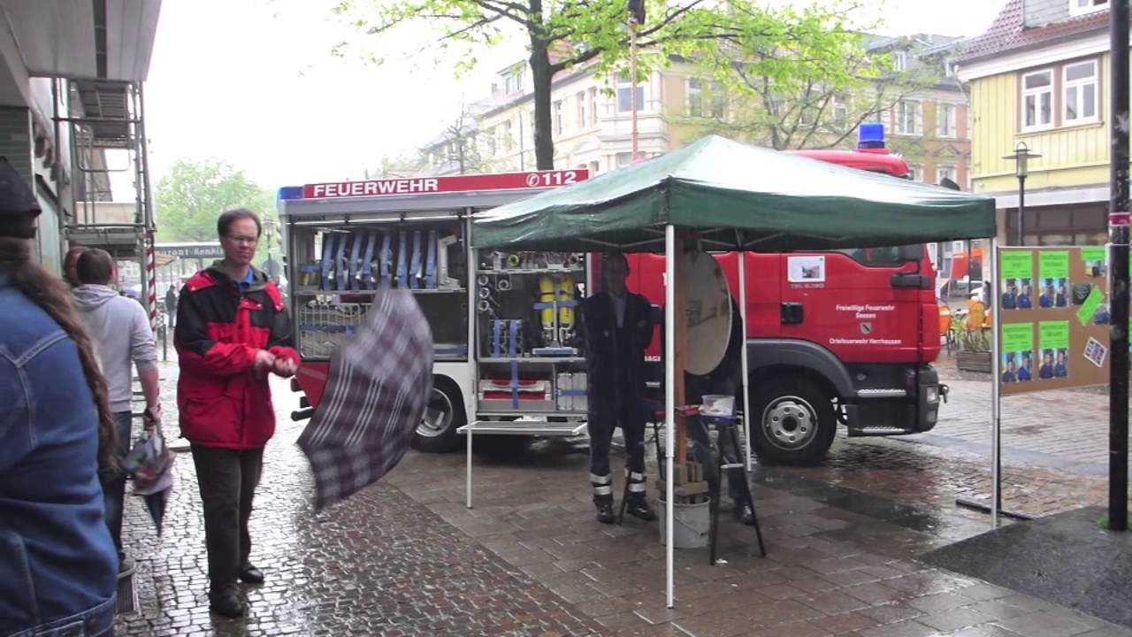 Frühlingsfest Seesen ertrinkt im Gewitterregen