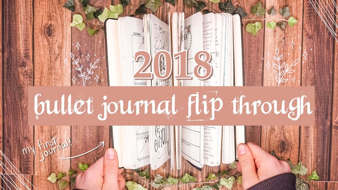my first ever bullet journal! || 2018 bullet journal flip through