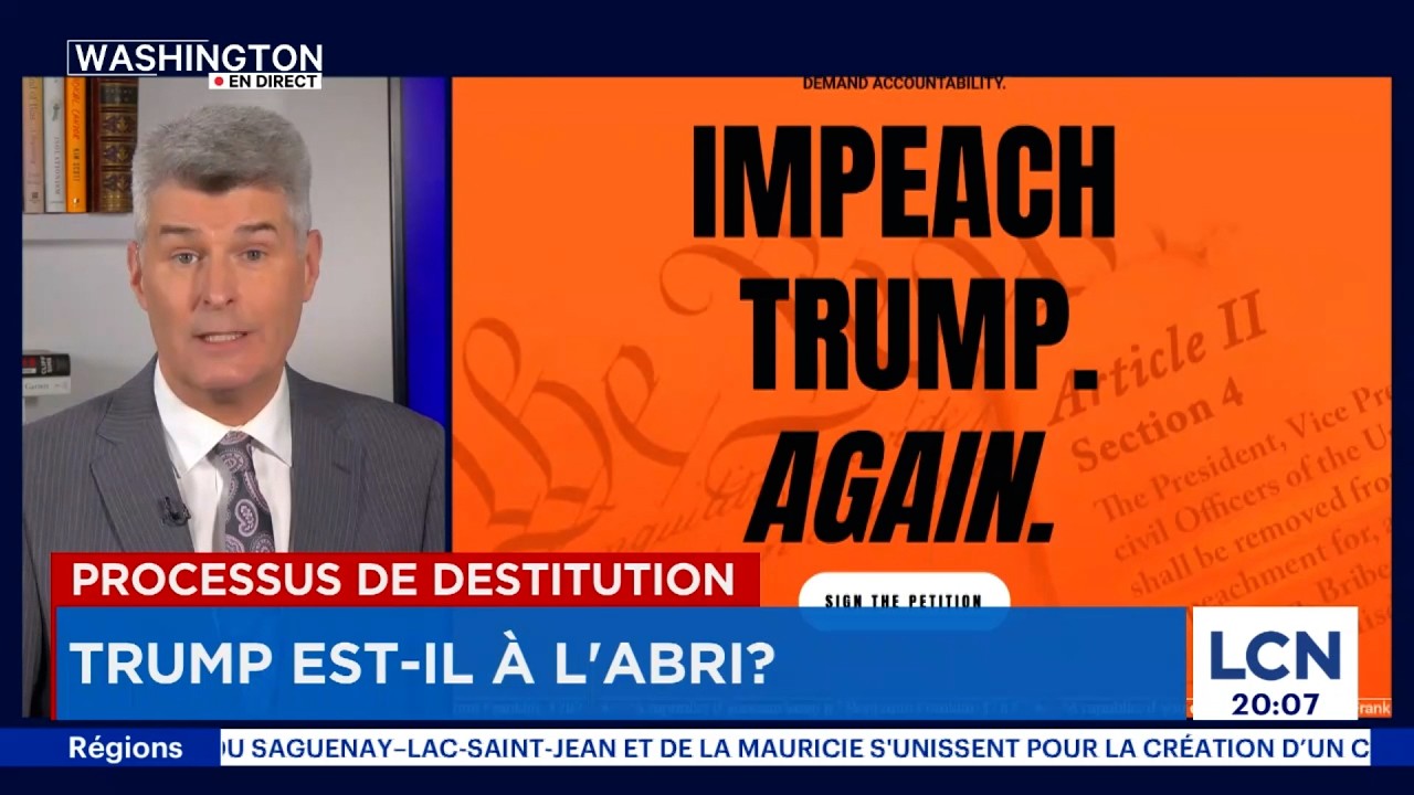 Donald Trump est-il à l'abri d'une destitution?