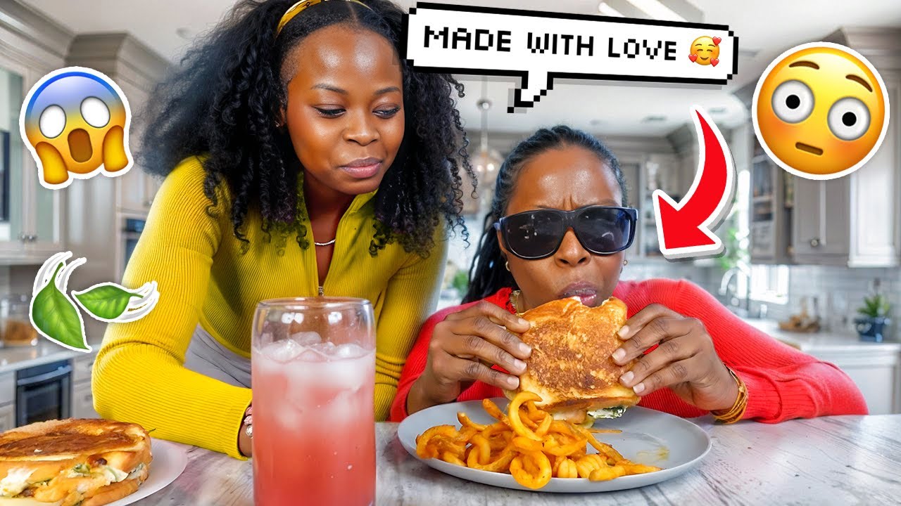 I GAVE MY MOM AN INFU$ED GRILLED CHEESE🤭🍃 (OMG)
