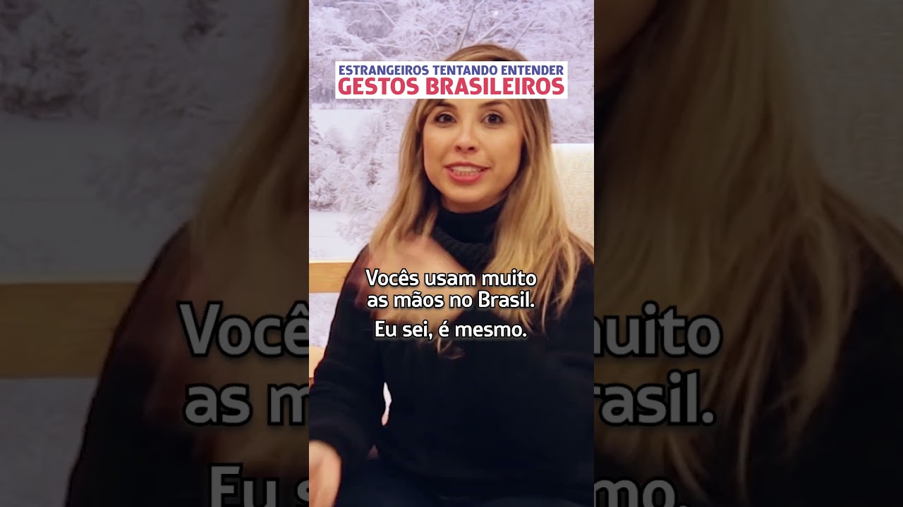 Estrangeiros tentando entender gestos brasileiros