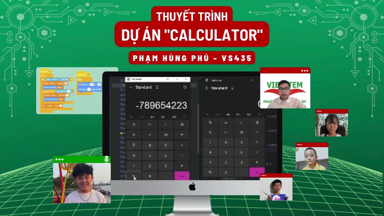 Dự án CALCULATOR - Phạm Hùng Phú - Lớp học lập trình Python VS435
