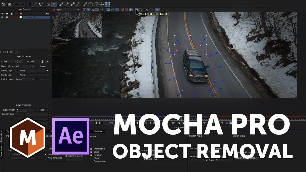 Советы Mocha Pro: как удалить движущийся объект