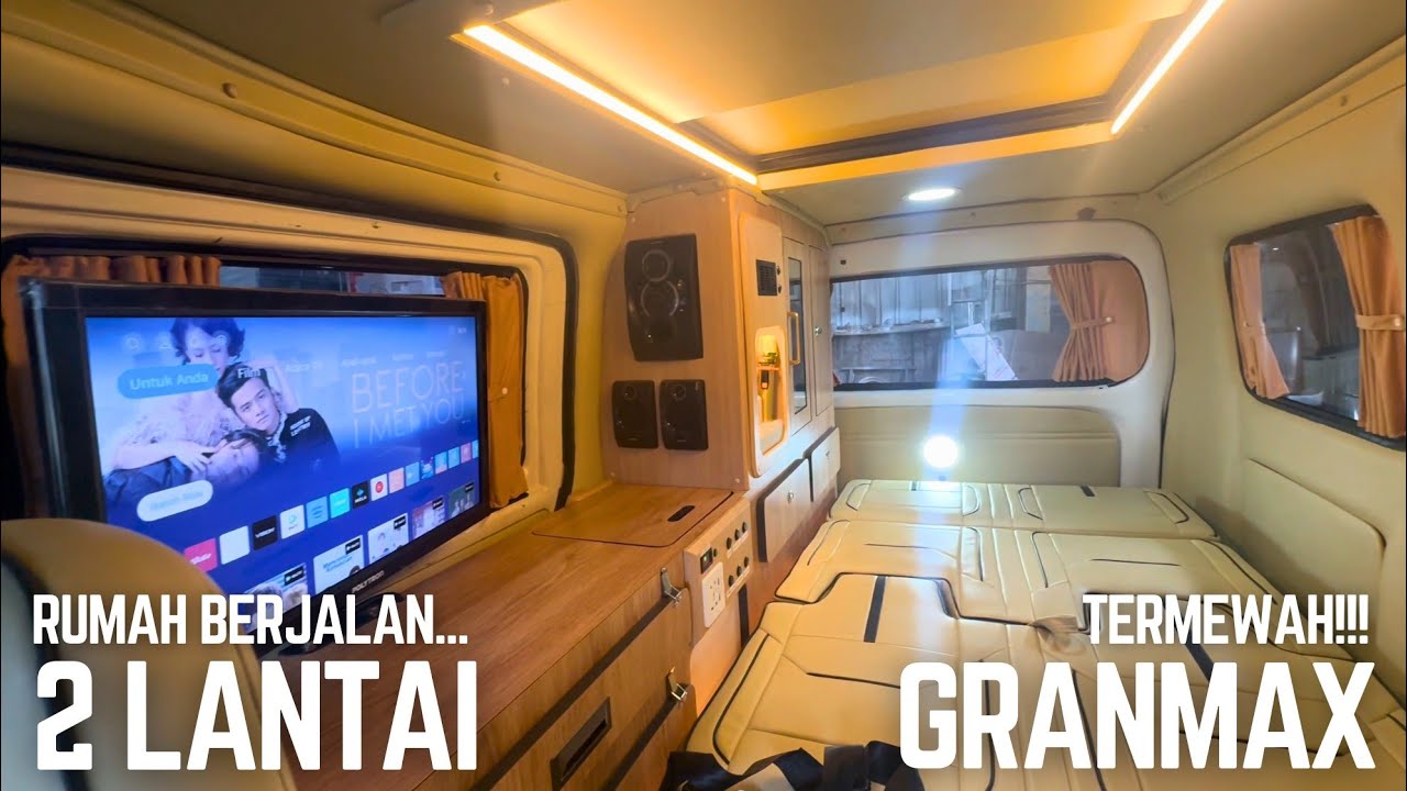 MAAAUUUU!!! DIJUAL RUMAH BERJALAN 2 LANTAI CAMPERVAN GRANMAX SUPER MEWAH SUPER NYAMAN AMAZING....