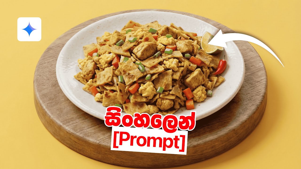 Create COUNTRY"S SIGNATURE DISH using Nano Banana Pro (Google Gemini) | Sinhala Tutorial Amuwen