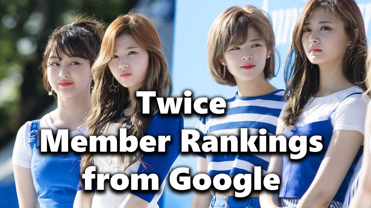 Twice Member Popularity Rankings from Google