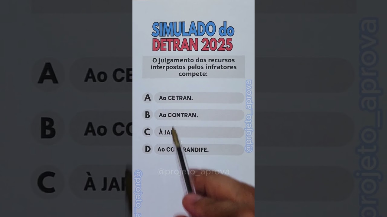 SIMULADO DETRAN 2025 Novas Quest&otilde;es Responda! #simuladodetran2025