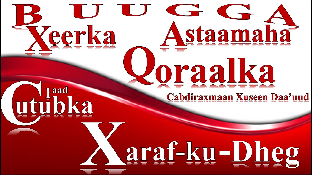 Cutubka 1-aad: Xaraf-ku-Dheg
