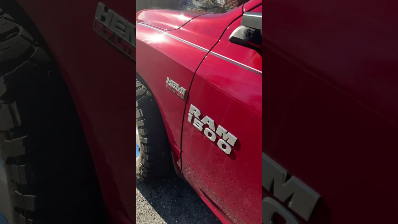 Straight pipe ram truck 5.7hemi #hemi #straightpipe #subscribe