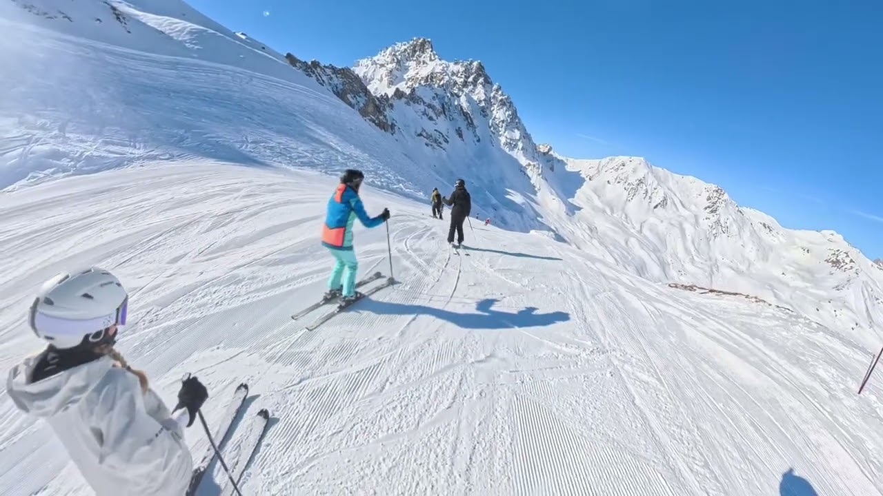 Courchevel: Sking Jean Pachod with group from Parallel Lines Snow Sports School (March 13, 2026)