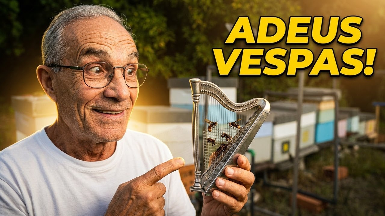 VESPA ASIATICA Sabe como Fazer uma Min Harpa #osegredodasabelhas