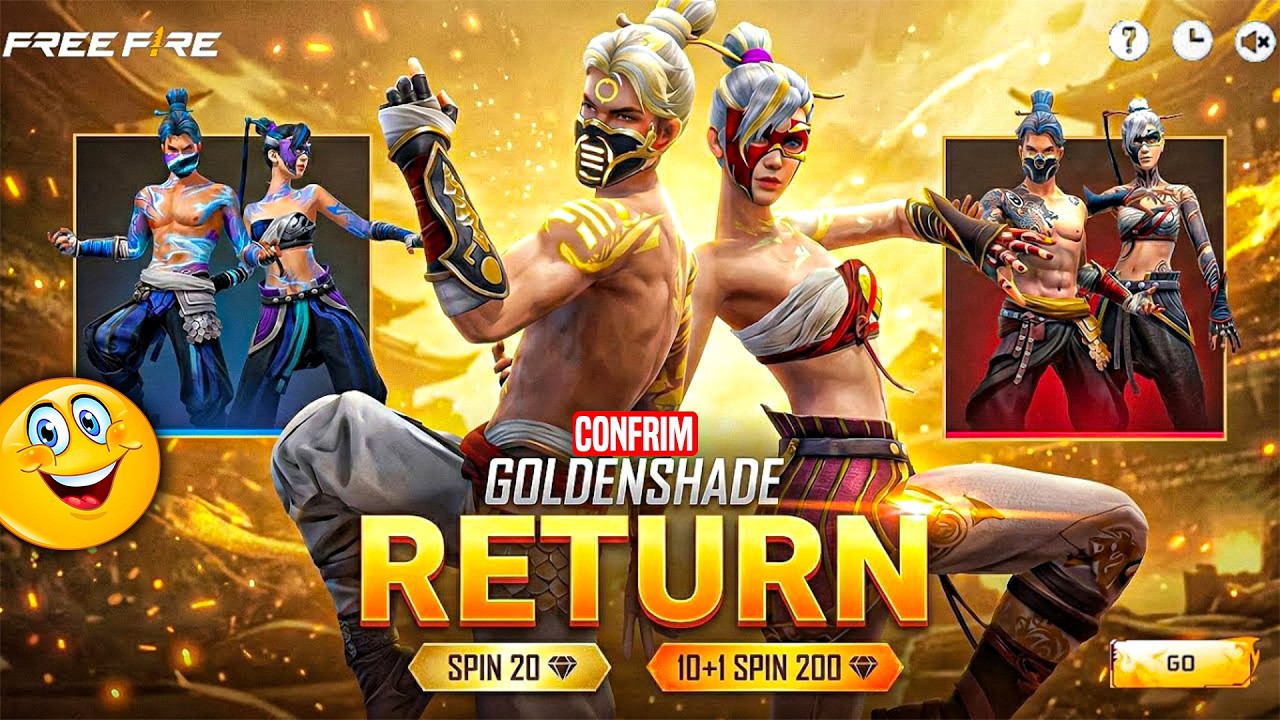Golden Shade Bundle Return Date 🤯🔥| Evo Bonanza Event Return | Free Glowall + Emote + Tracter Skin✅