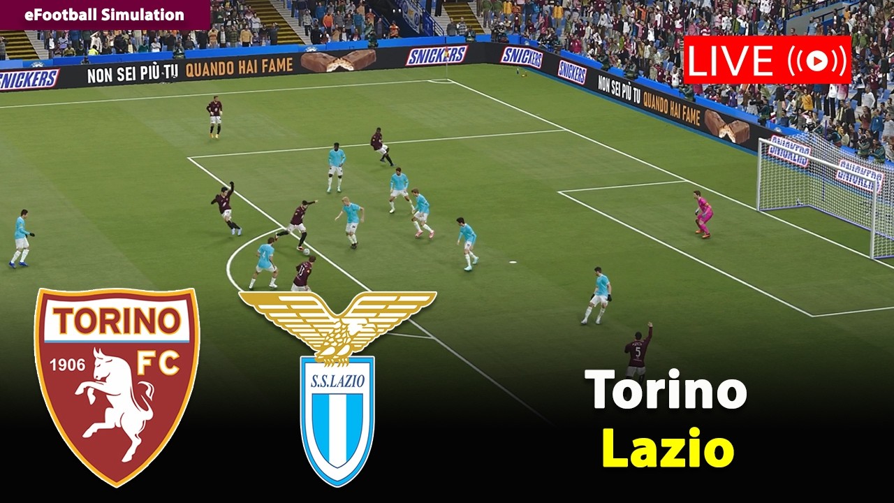 🔴In Diretta- Torino vs Lazio | Serie A 2025/26 | eFootball PES21 Simulation