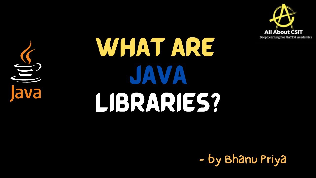 Библиотеки Java|Лек 9 | Учебники по Java| БхануПрия