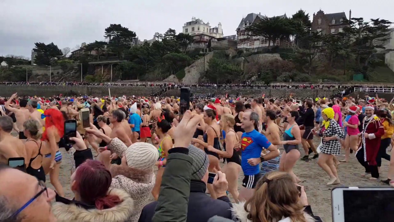 Bain du 31 décembre 2018 à Dinard