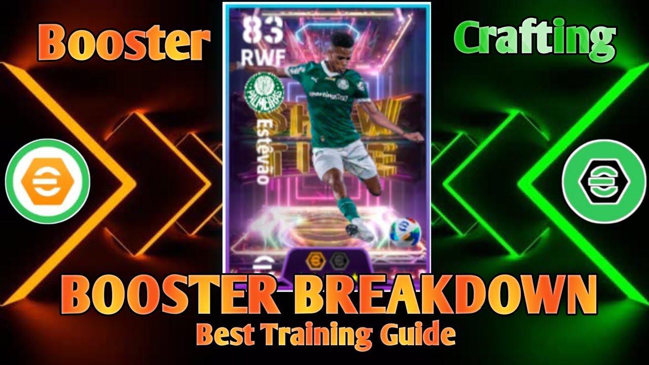 Best Booster Crafting Showtime Blitz Curler Estevao Max Training Guide | eFootball Mobile 25