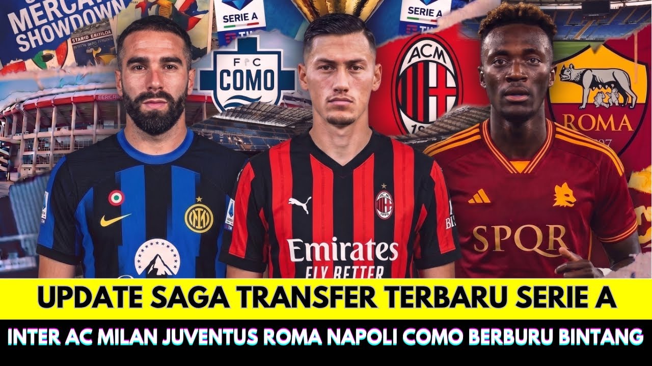 SERIE A TRANSFER UPDATE! Inter, Juventus, AC Milan, Napoli, Como FC, and AS Roma Hunt for New Stars