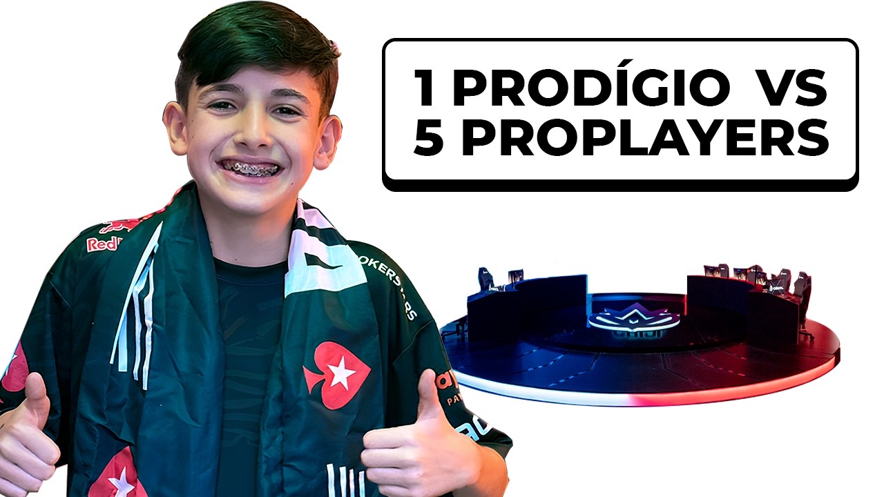 1 PRODÍGIO VS 5 PROPLAYERS DE LEAGUE OF LEGENDS | Arthur Medina