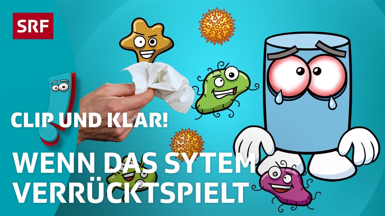 Was ist eine Allergie? | SRF Kids – Clip und klar! | Für Kinder erklärt