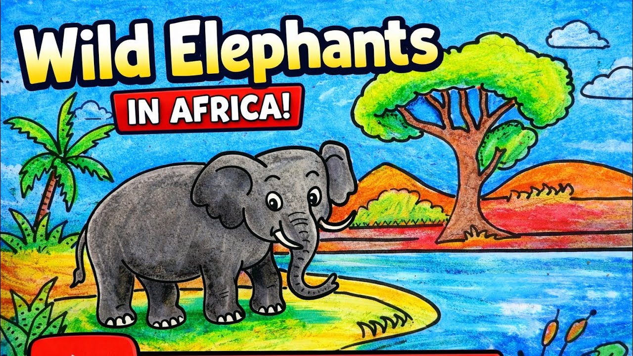 Wild Elephants #Art #drawing 