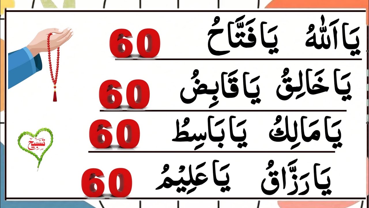 ya allaho ya fattahu ki fazilat | ya razzaq ya | Powerful Islamic Dua with Beautiful Names of Allah