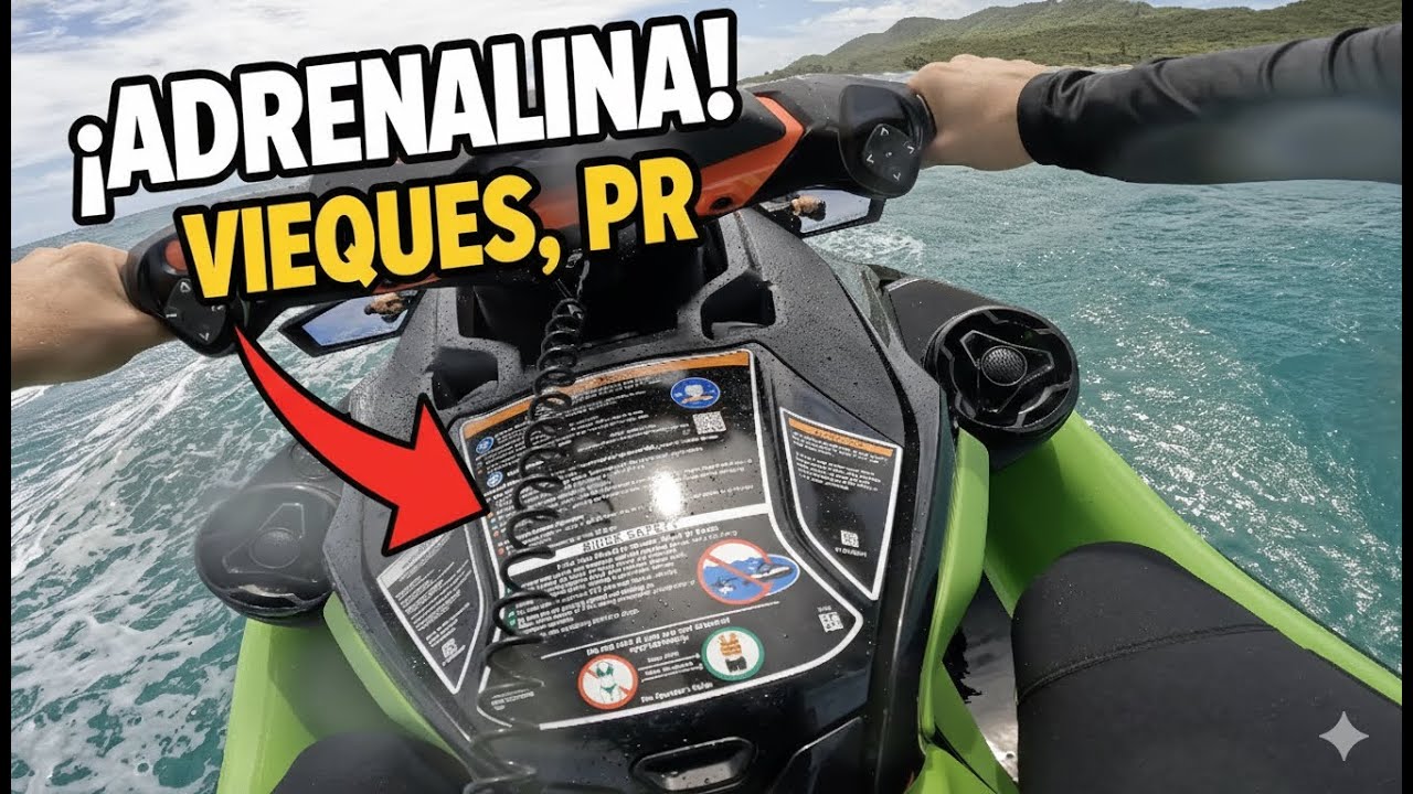 POV Jet Ski Sea-Doo RXT-X en Vieques 🇵🇷 Puerto Rico | Ride with Friends