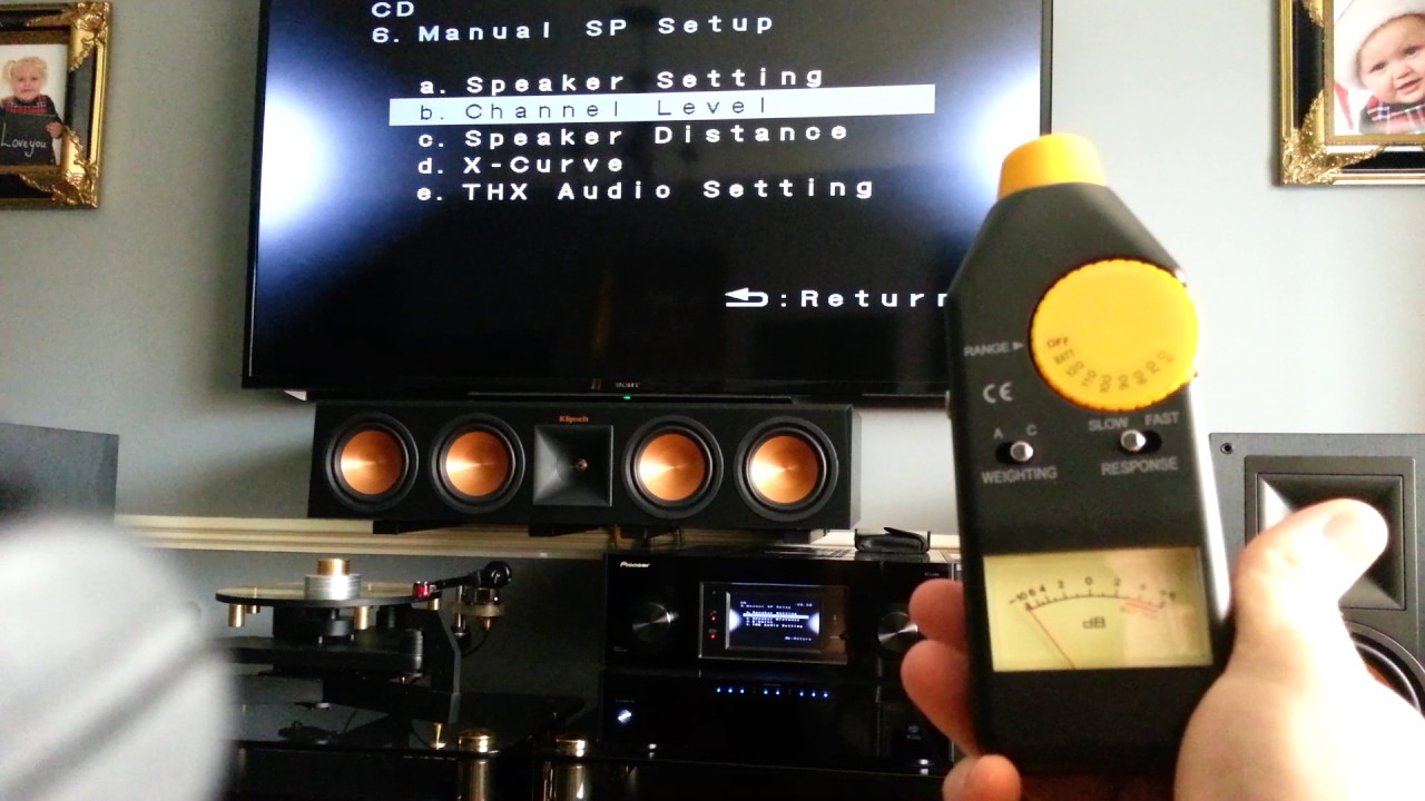 Pioneer calibration setup (klipsch speakers )