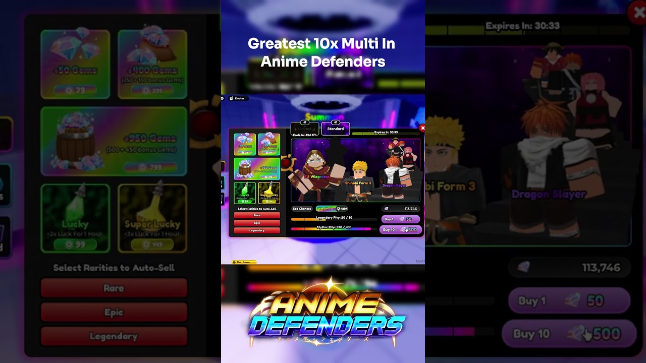 Pulling the 0.1% Secret Unit in Anime Defenders
