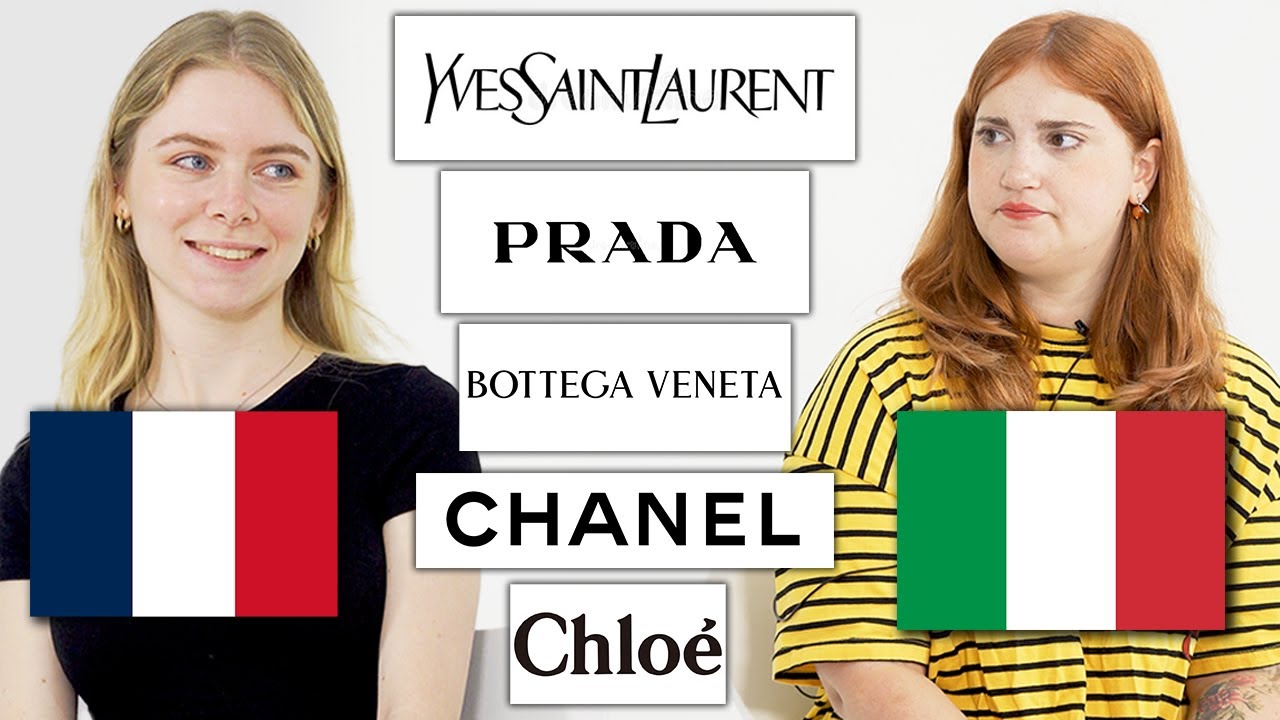 French and Italian LUXURY BRANDS Pronunciation Comparison!!