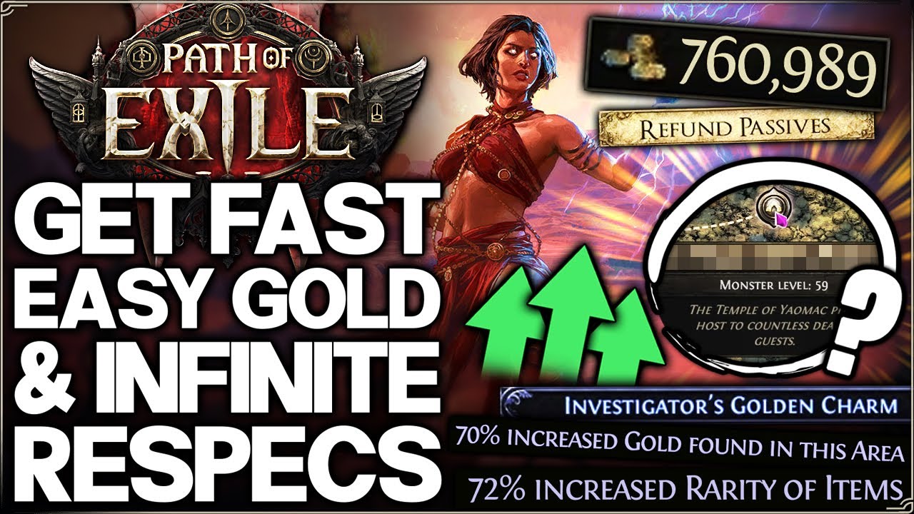 Path of Exile 2 - Do THIS Now - How to Get LOTS of Gold Fast & Respec Easy - Best Farm Guide Tricks!