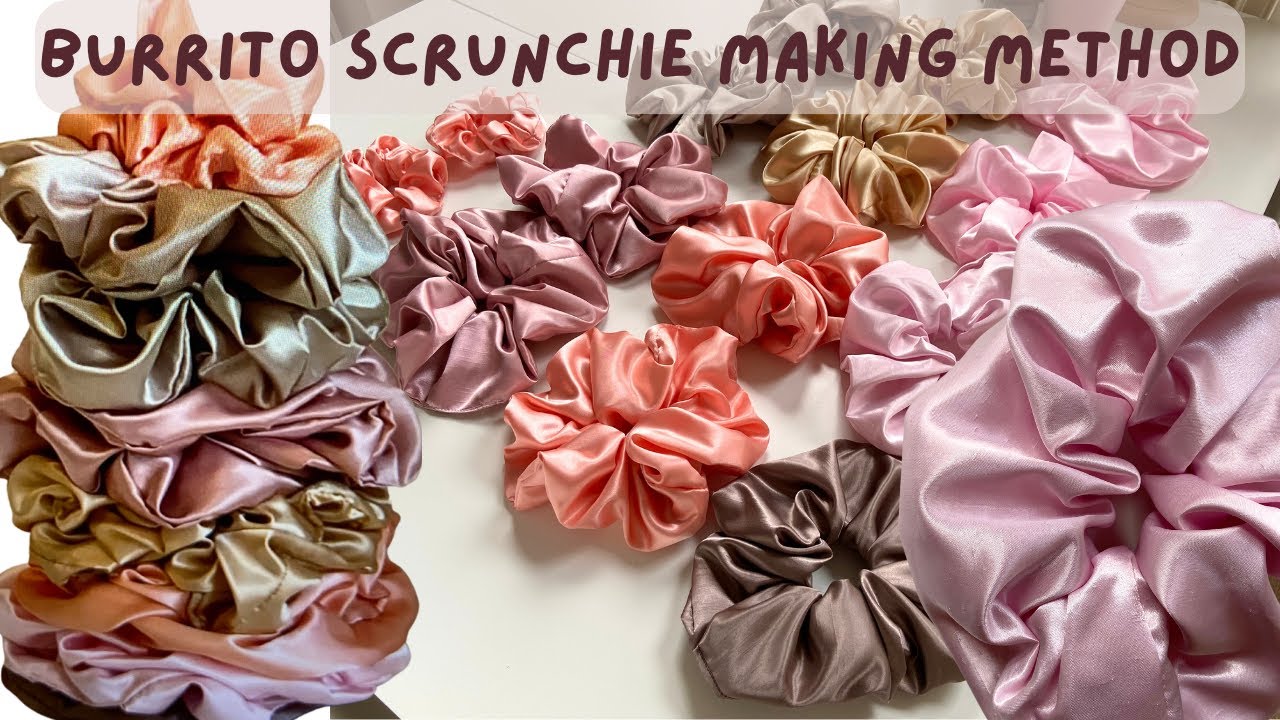 BURRITO SCRUNCHIE MAKING METHOD | Quick And Easy | Textile Technique | Didsbury Art Studio
