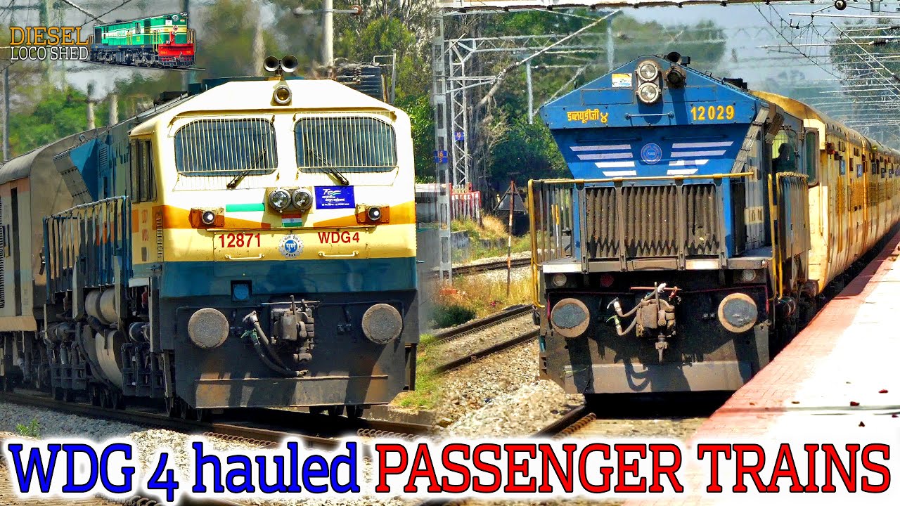 WDG 4 - GOODS locomotive powered EXPRESS / PASSENGER / SPECIAL  RAINS | Indian Railways Train Videos