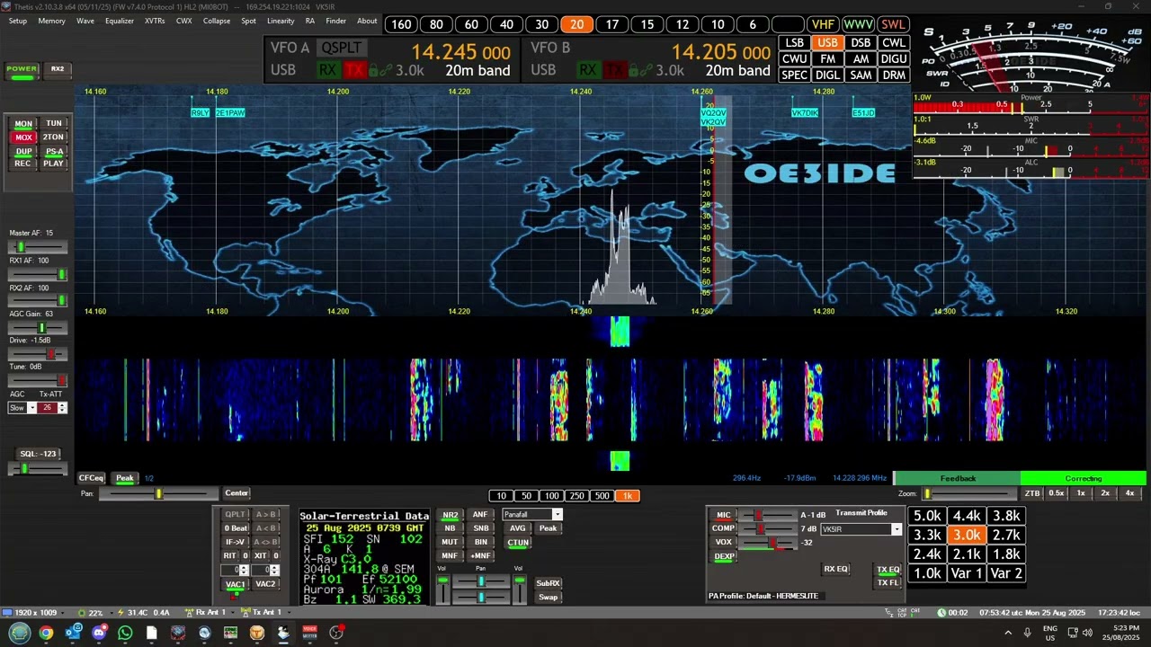 CQ DX - 20M SSB LP EU - 25/08/2025