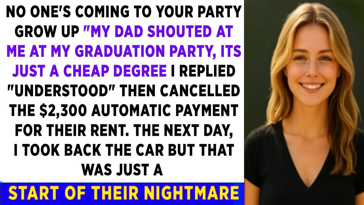 My Dad Humiliated Me at Graduation — So I Quietly Took Back Everything They Took From Me
