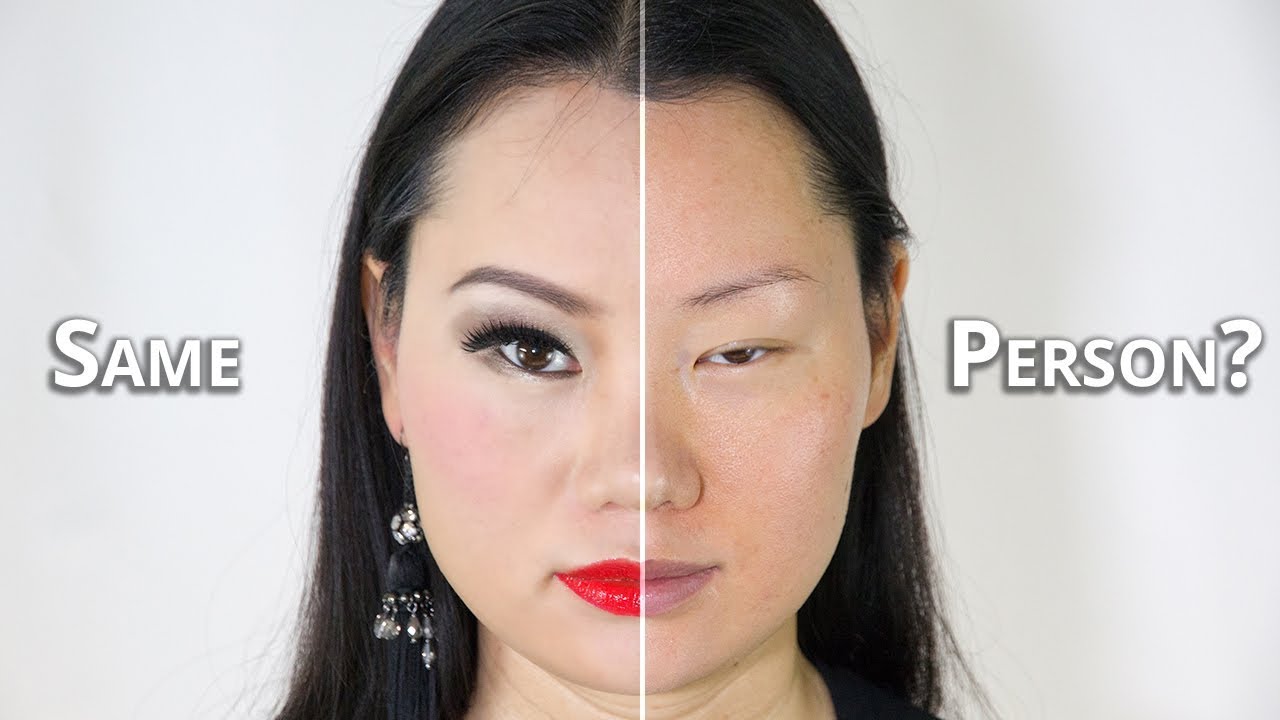 Are You the Same Person With Makeup? | Half-Face Makeup Transformation