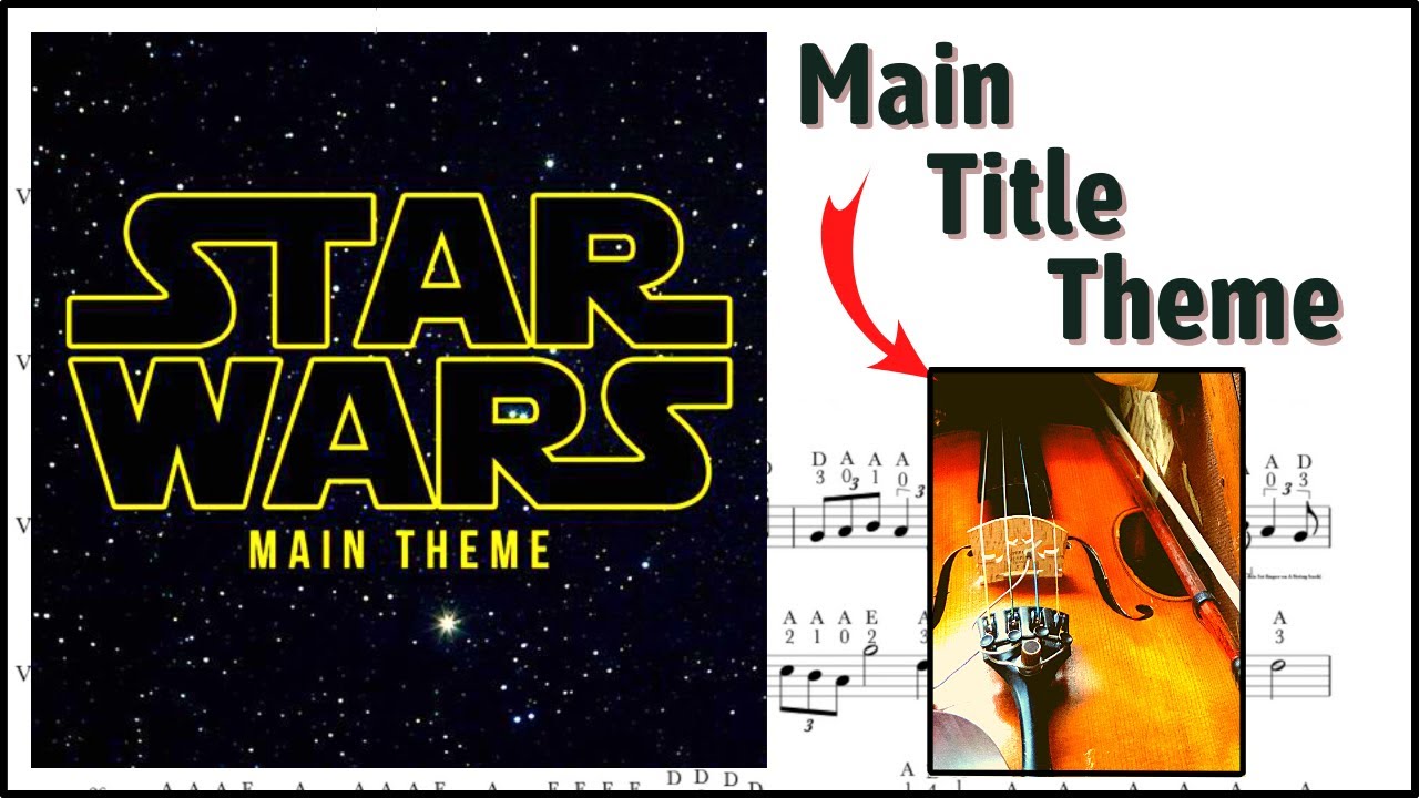 Star Wars -Main Title - Violin Play Along