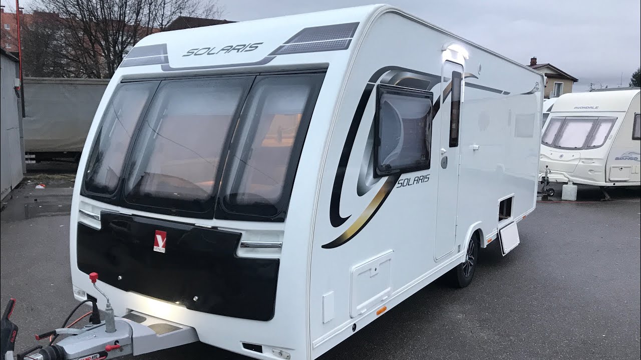Обзор премиум каравана Lunar Solaris 2018 на 4-5 чел с электро-стабилизацией и палаткой