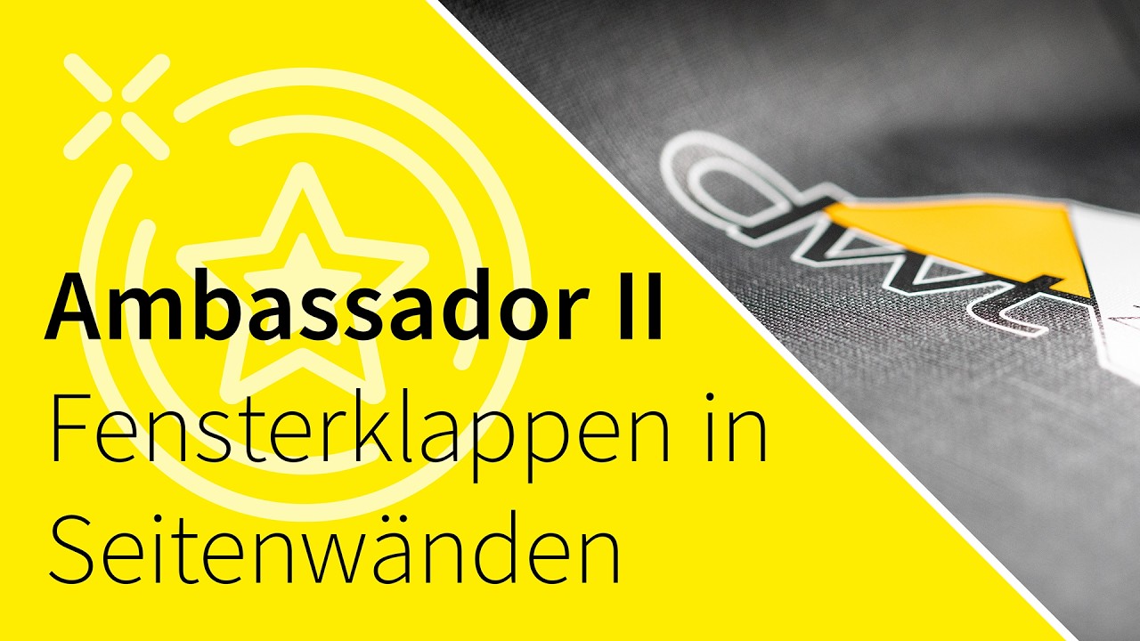 dwt-Zelte |  Fensterklappen in Seitenw&auml;nden - Ganzzelt Ambassador II