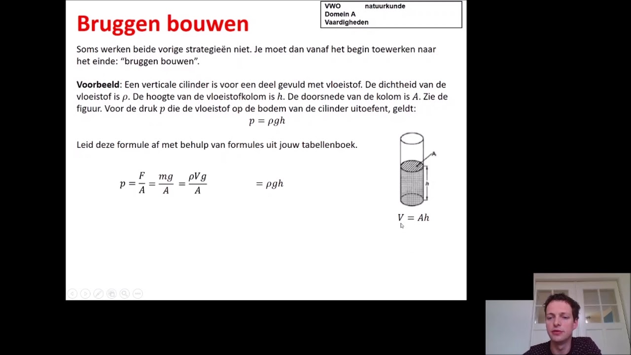 (VWO) Domein A - 5 - Formules afleiden