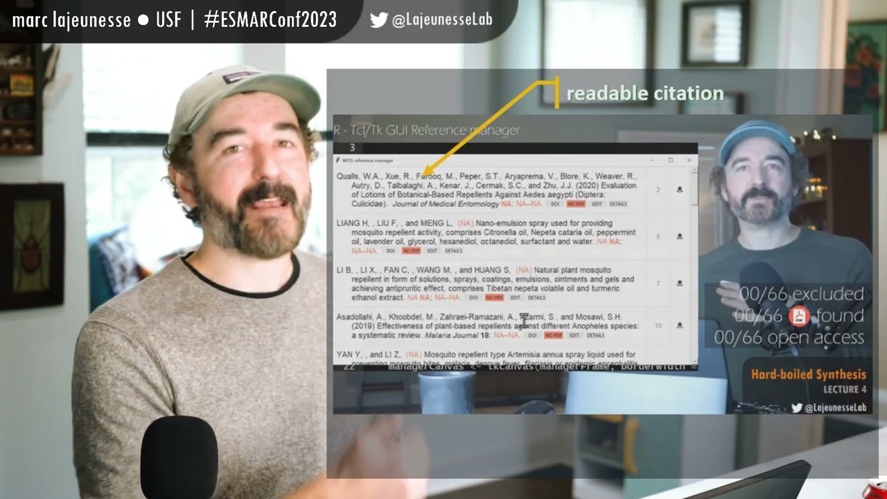 ESMARConf2023: A reference manager for research synthesis in R