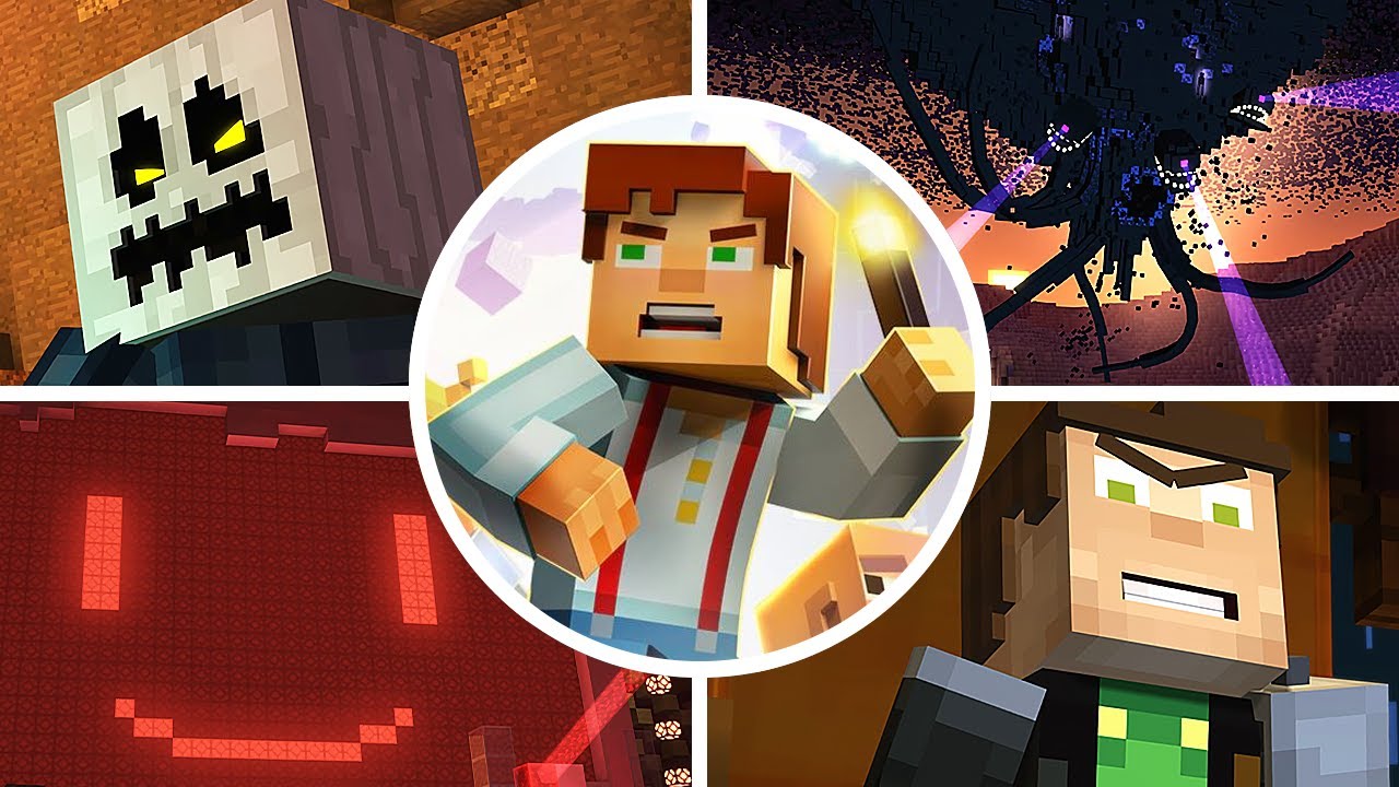 Minecraft: Story Mode - All Bosses & Ending